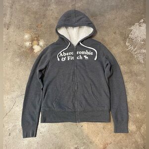 Abercrombie & Fitch Fleece Lined Zip Up Hoodie
